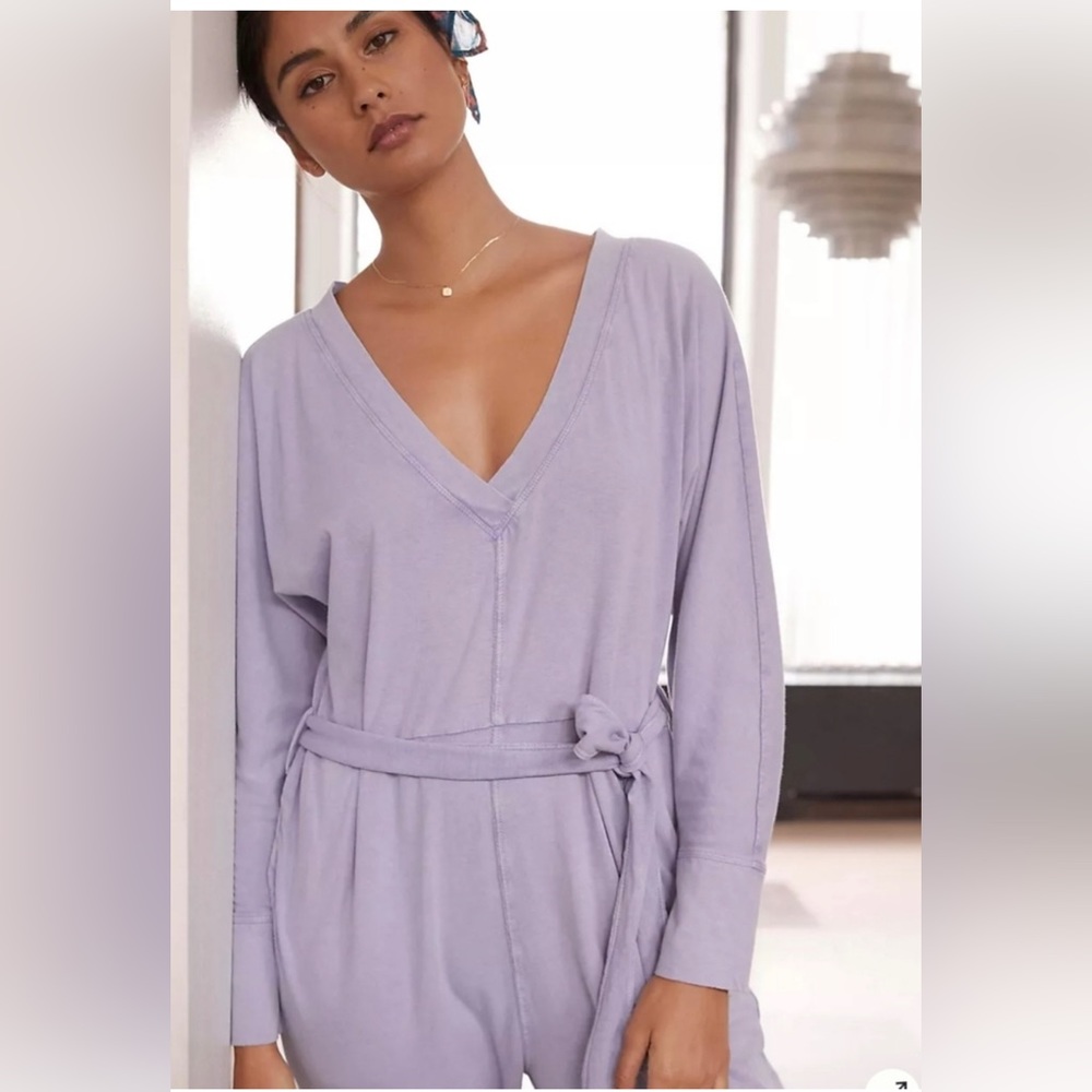 NWT!Anthropologie Comfy Knit One Piece Jumpsuit Size:M - Picture 3 of 3
